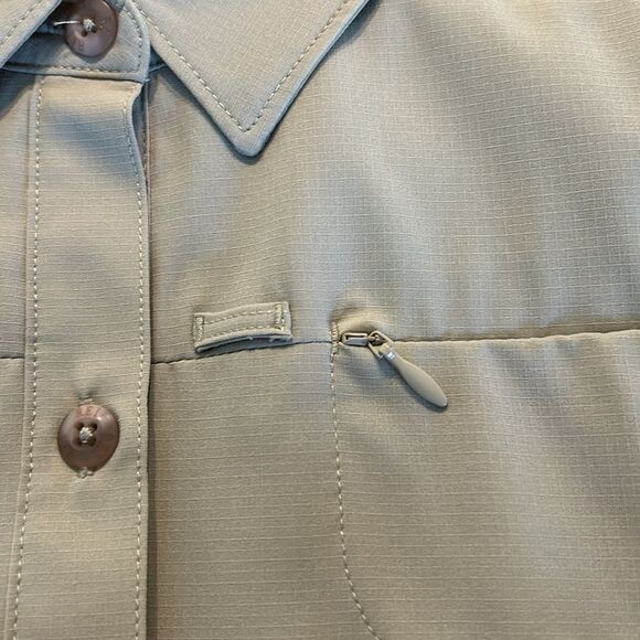 REI Khaki Ladies Hiking Shirt L - Picture 7 of 13